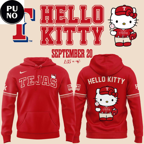 Texas Rangers x Hello Kitty City Connect 2026 Hoodie T-Shirt
