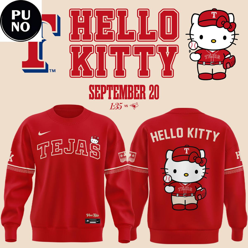 Texas Rangers x Hello Kitty City Connect 2026 Hoodie T-Shirt