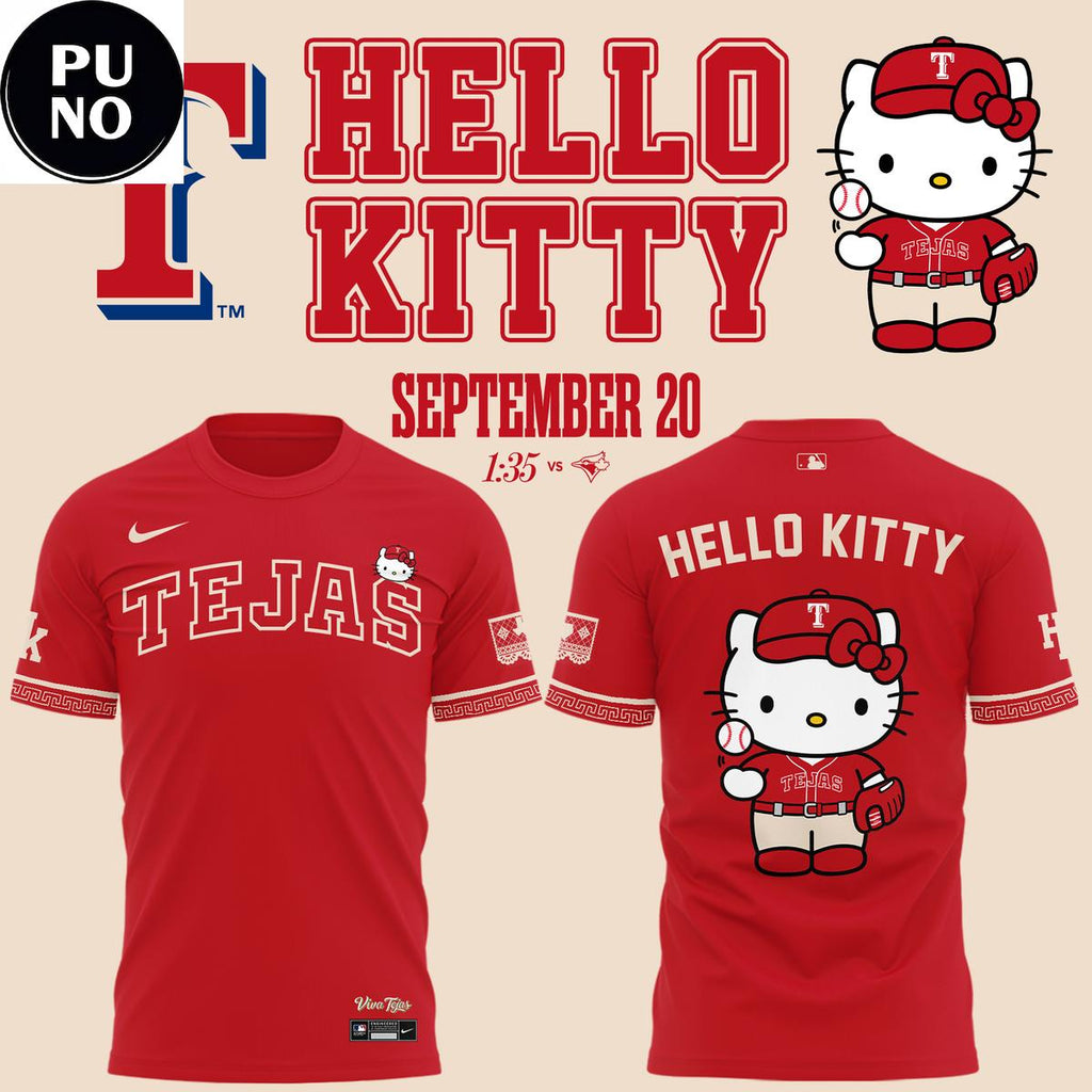 Texas Rangers x Hello Kitty City Connect 2026 Hoodie T-Shirt