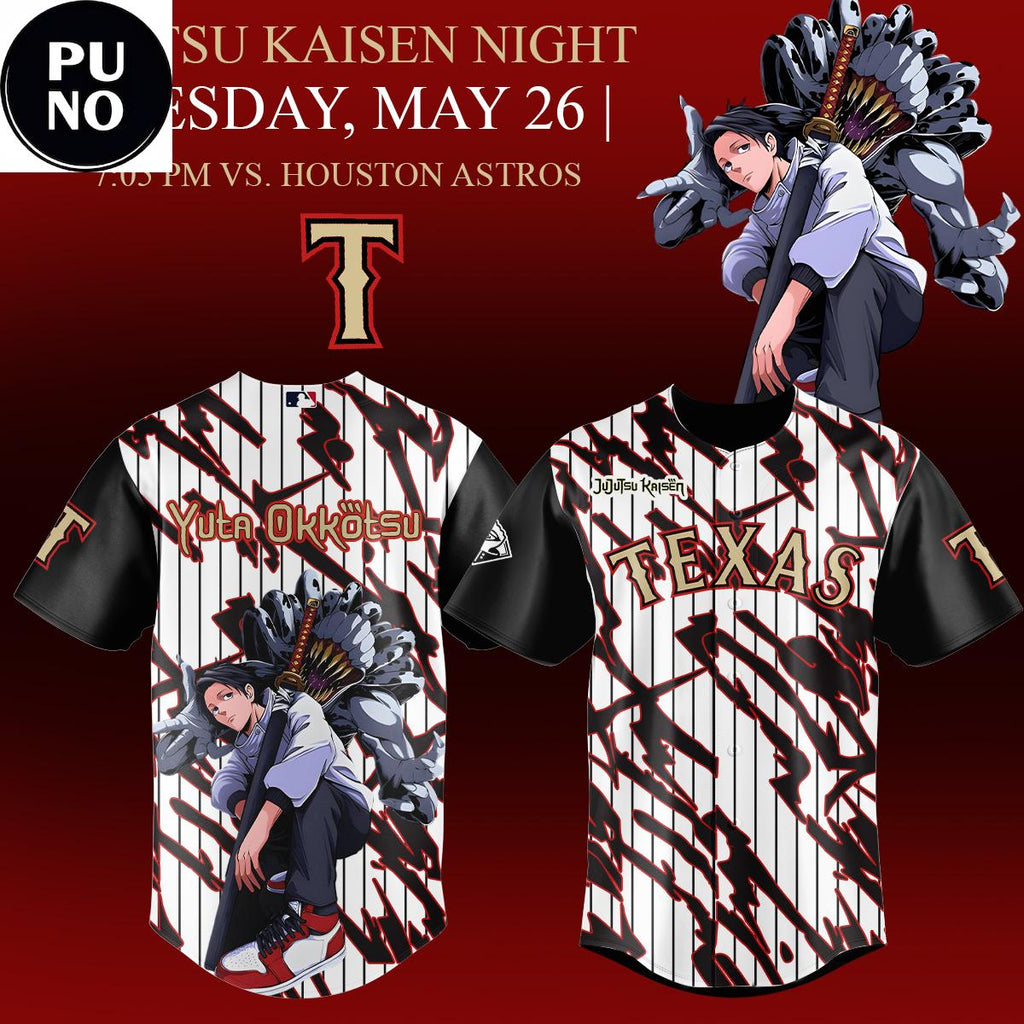 Texas Rangers x Jujutsu Kaisen Night 2026 Baseball Jersey