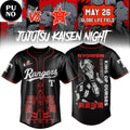 Texas Rangers x Jujutsu Kaisen Night 2026 Sukuna Baseball Jersey