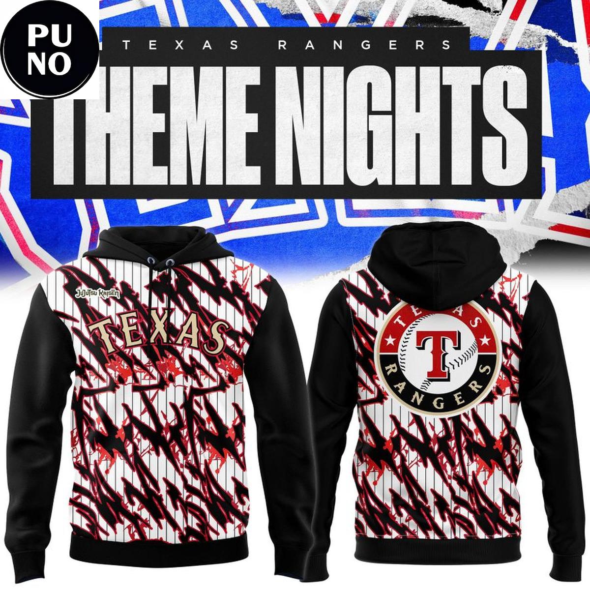 Texas Rangers x Jujutsu Kaisen Theme Night 2026 Hoodie Shirt