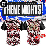 Texas Rangers x Jujutsu Kaisen Theme Night 2026 Personalized Baseball Jersey