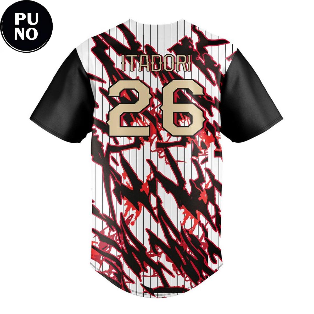 Texas Rangers x Jujutsu Kaisen Theme Night 2026 Personalized Baseball Jersey