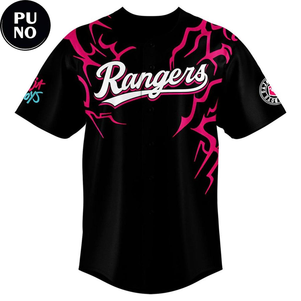 Texas Rangers x K-Pop Demon Hunters 2026 Saja Boys Personalized Baseball Jersey