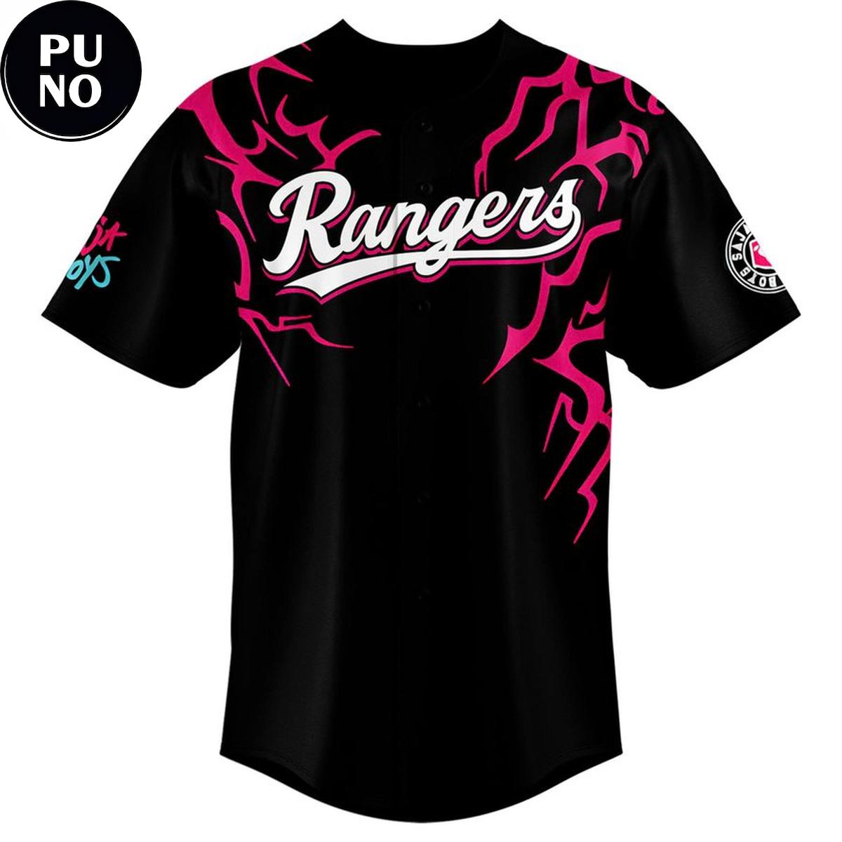 Texas Rangers x K-Pop Demon Hunters 2026 Saja Boys Personalized Baseball Jersey