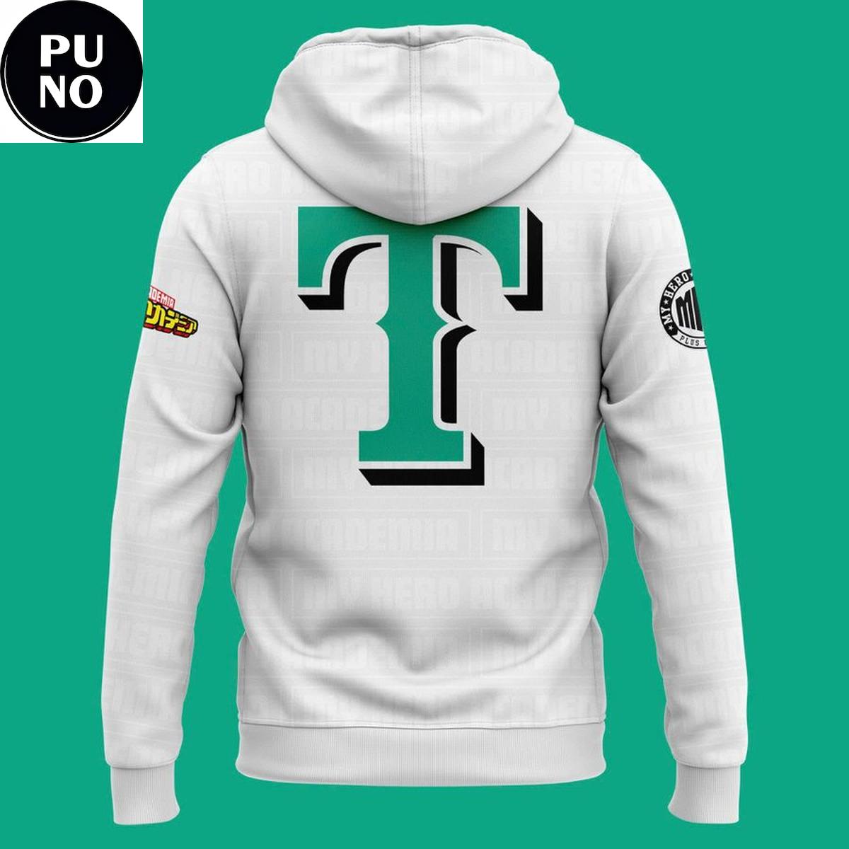 Texas Rangers x My Hero Academia Night 2026 Hoodie Shirt
