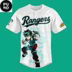 Texas Rangers x My Hero Academia Night 2026 Personalized Baseball Jersey