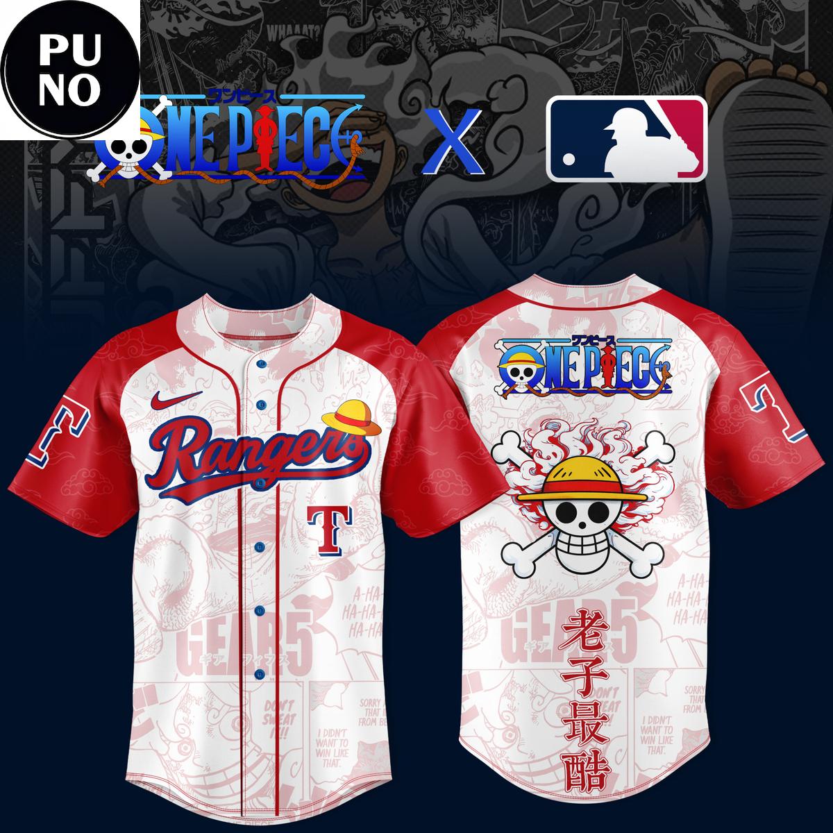 Texas Rangers x One Piece 2026 Baseball Jersey