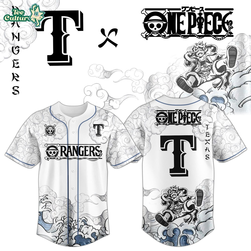 Texas Rangers x One Piece Jersey 2026 Luffy Gear 5