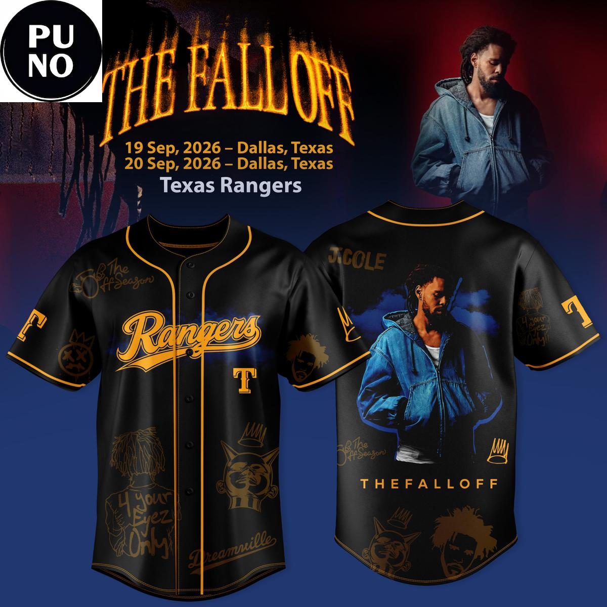 Texas Rangers x The Fall Off 2026 World Tour Jersey