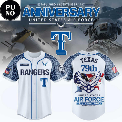 Texas Rangers x US Air Force 79th Anniversary 2026 Baseball Jersey