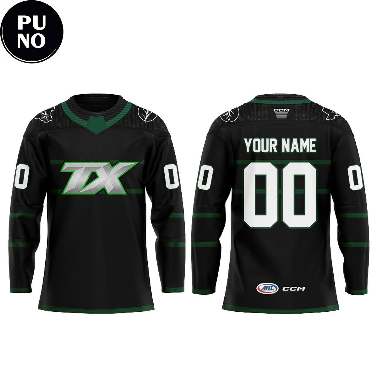 Texas Stars 2026 Dark Mode TX Personalized Hockey Jersey