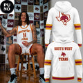 Texas State Bobcats Basketball Throwback Uniform Hoodie T-Shirt