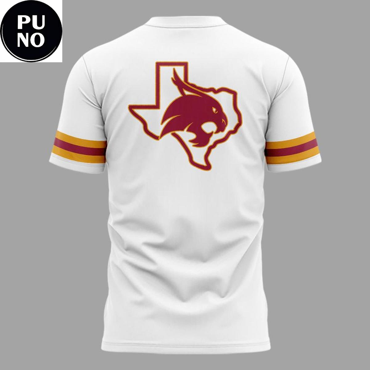 Texas State Bobcats Basketball Throwback Uniform Hoodie T-Shirt