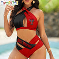 Texas Tech Red Raiders Women Bikini Set Sporty Bikini Sets