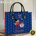 Texas Rangers Minnie Women Leather Hand Bag