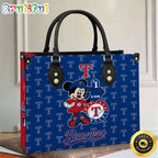 Texas Rangers Minnie Women Leather Hand Bag