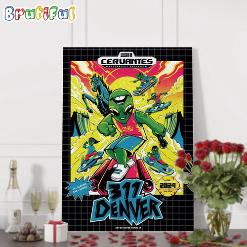 The 311 Band June 30 2024 Denver CO Tour Wall Art Poster Canvas