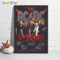 The ACDC Members The Best Memories Never Fade T-Shirt World Tour ACDC PWR Up Tour 2024 Poster Canvas