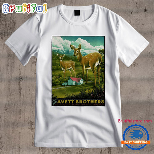 The Avett Brothers July 10 2024 Big Sky Brewing Missoula Montana Tour T Shirt