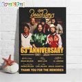 The Beach Boys 63rd Anniversary 1961-2024 Thank You For The Memories Poster Canvas