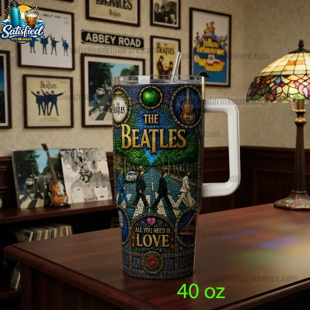The Beatles Abbey Road 40oz Tumbler With Handle