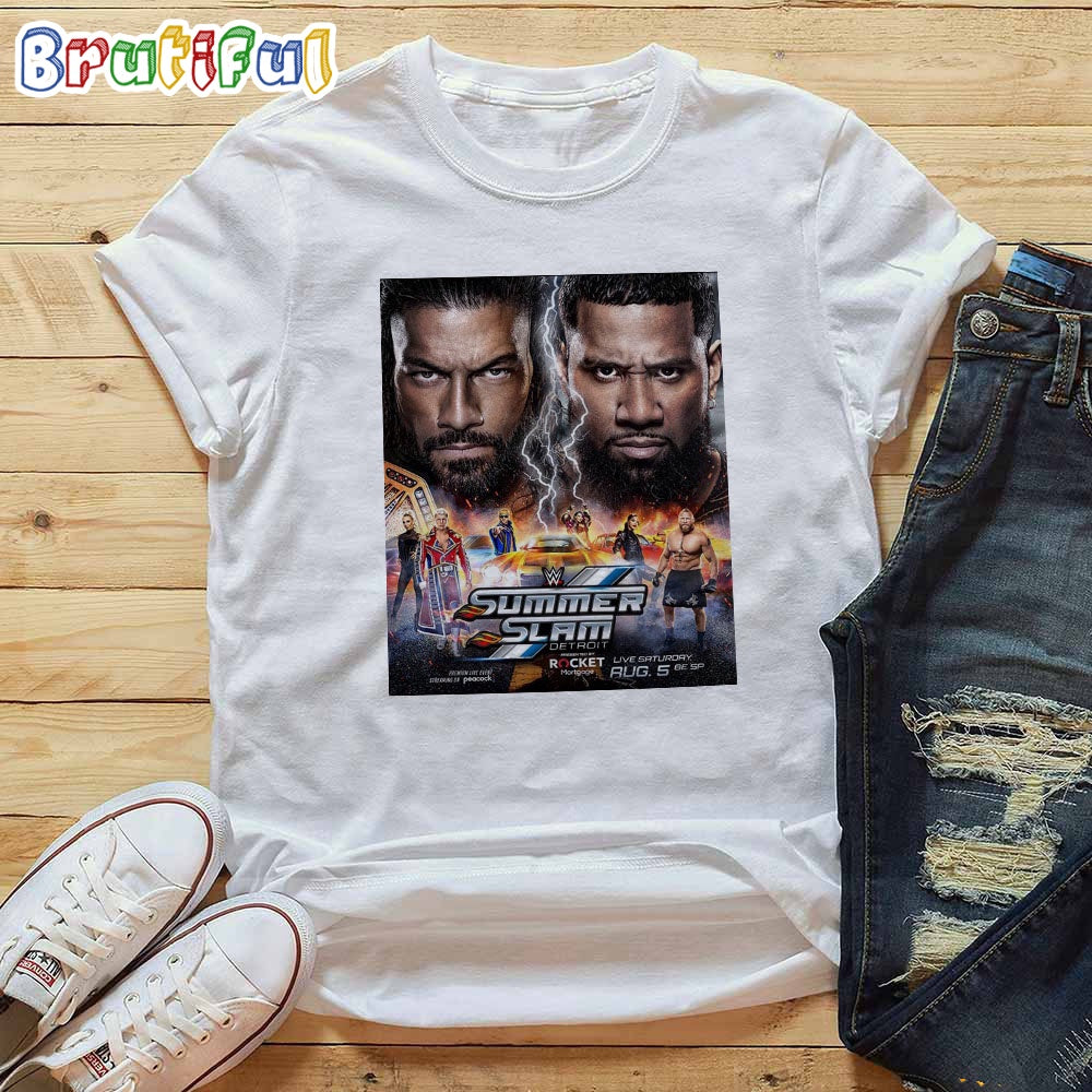 The Biggest Party Of The Summer The Official SummerSlam Poster T-Shirt