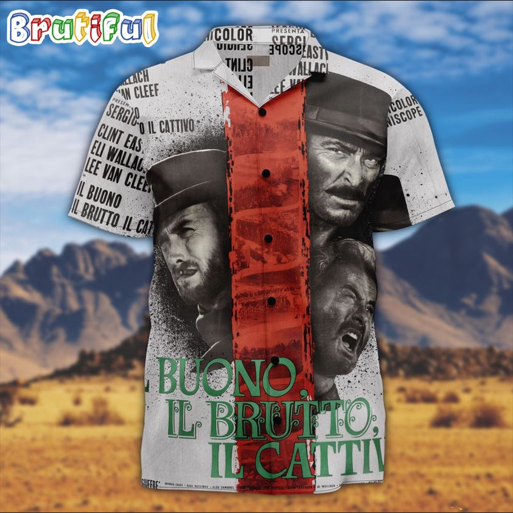 The Good The Bad The Ugly Hawaiian Shirt, Good Bad And Ugly Fiml Hawaii Shirt