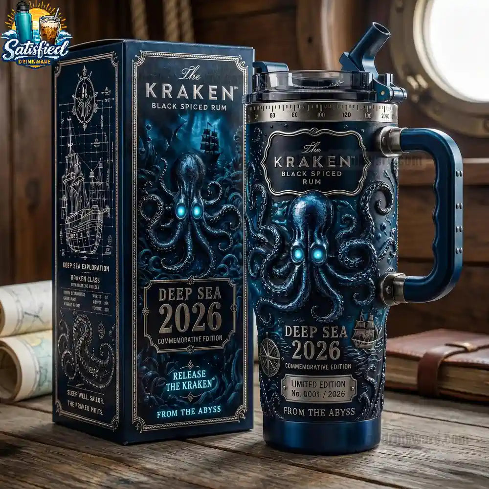 The Kraken Deep Sea 2026 Black Spiced Rum Commemorative Tumbler
