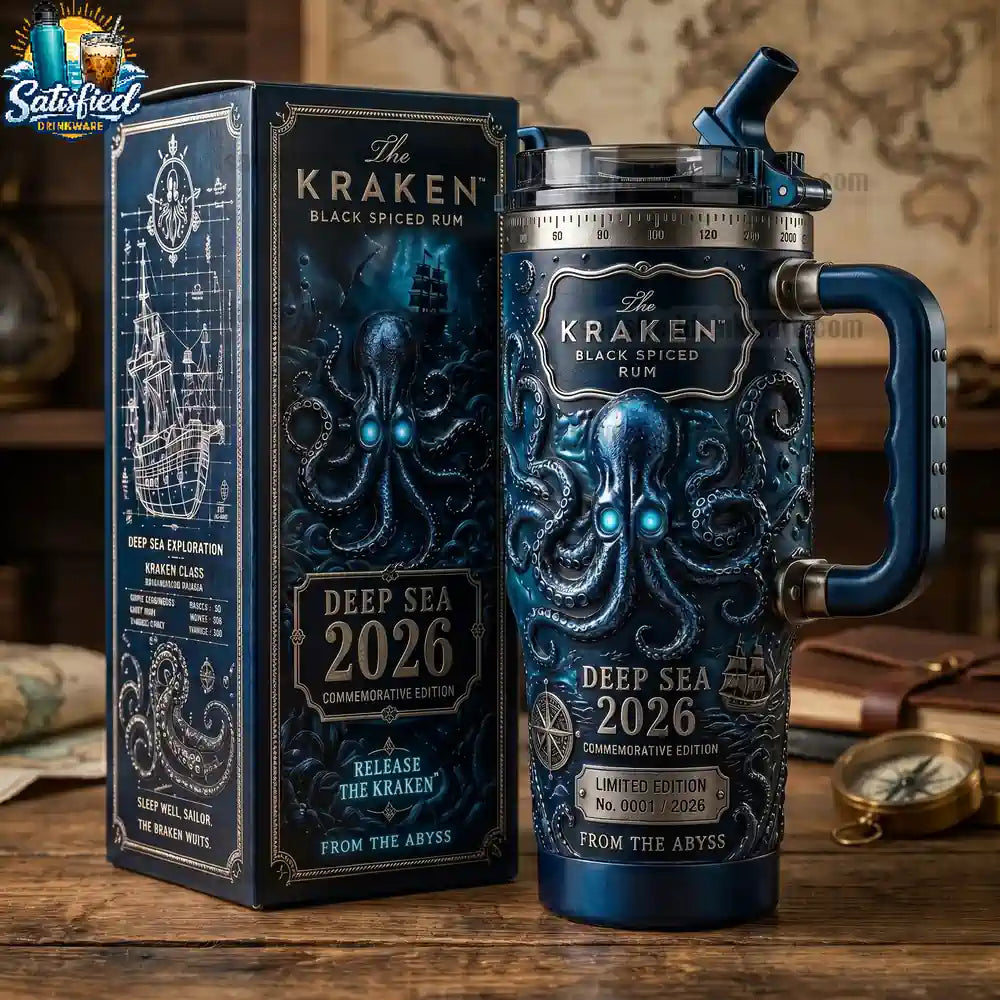 The Kraken Deep Sea 2026 Black Spiced Rum Commemorative Tumbler