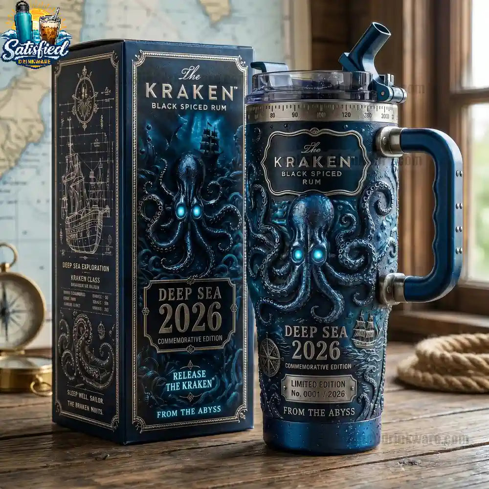 The Kraken Deep Sea 2026 Black Spiced Rum Commemorative Tumbler