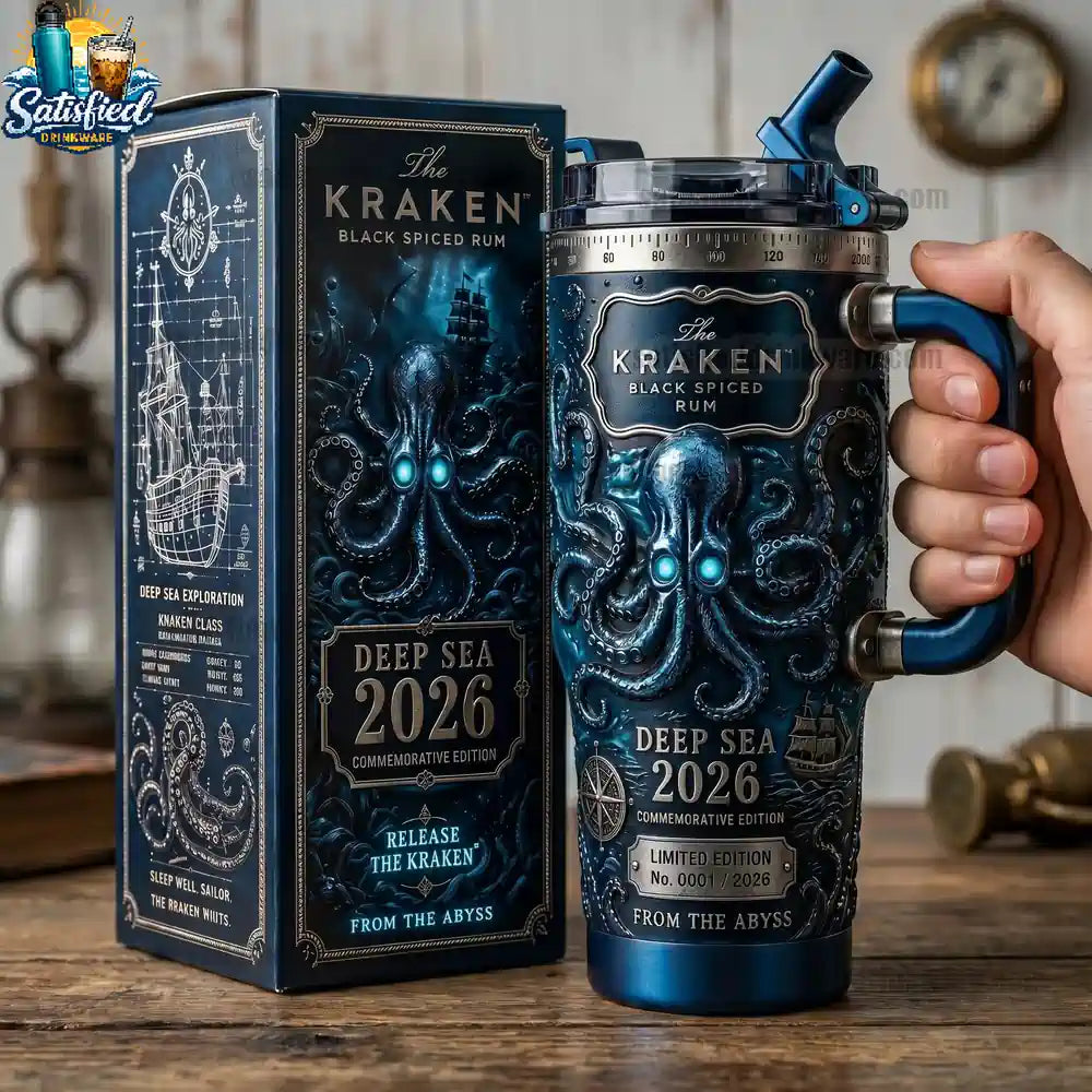 The Kraken Deep Sea 2026 Black Spiced Rum Commemorative Tumbler