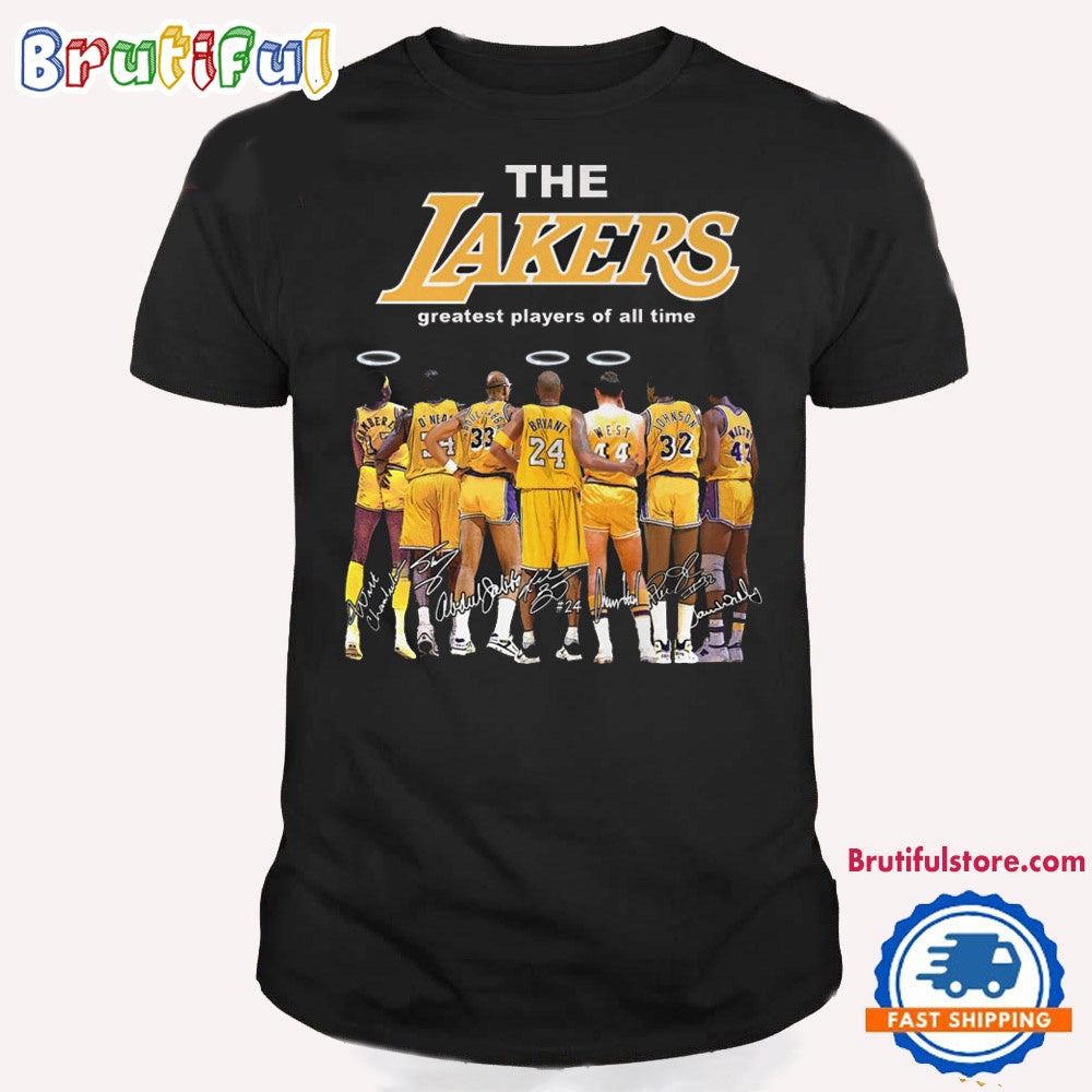 The Lakers Greatest Players Of Time Shirt, Los Angeles Lakers Basketball 2024 T Shirt