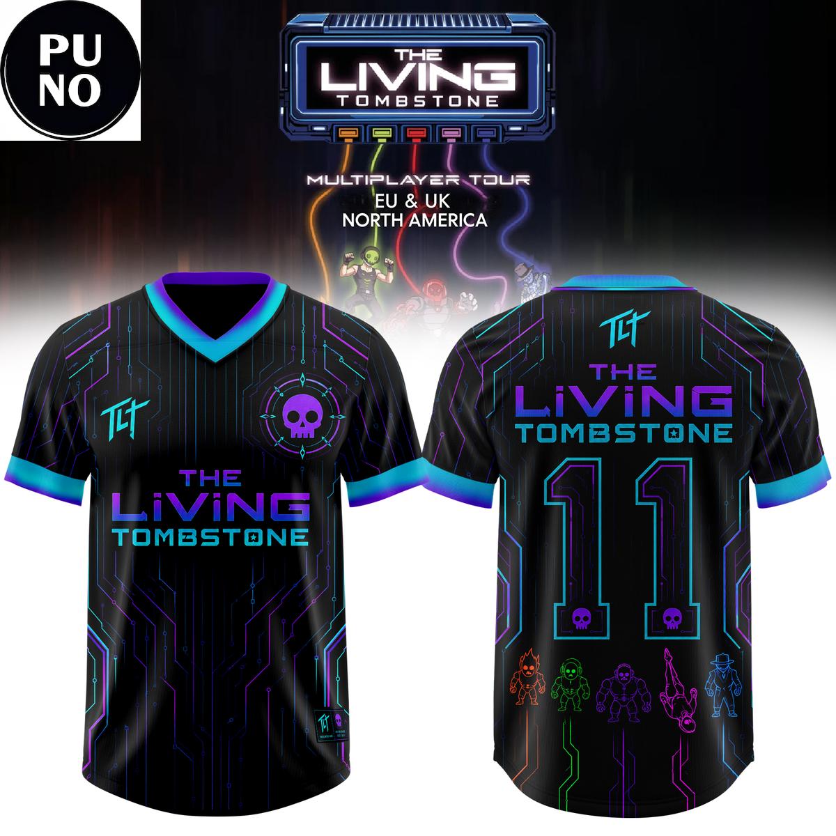 The Living Tombstone Multiplayer Tour 2026 Football Jersey