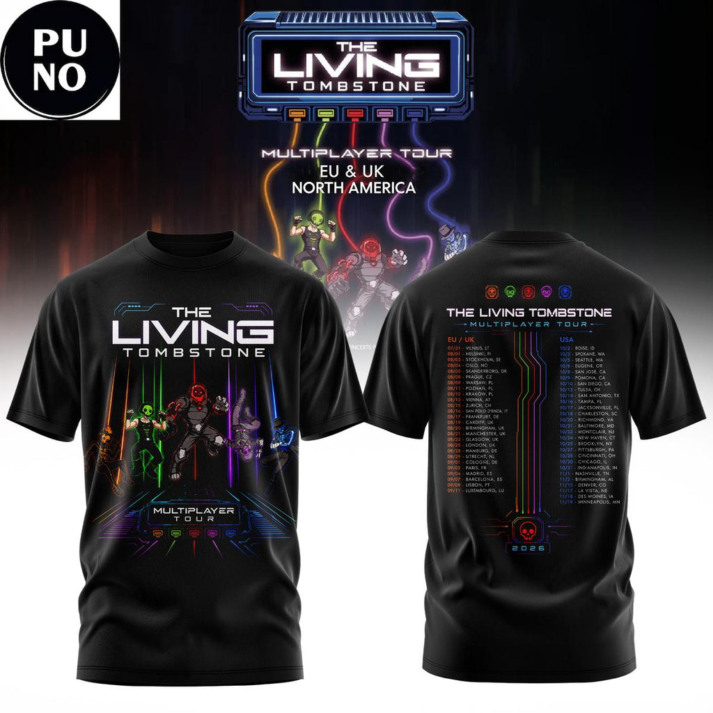 The Living Tombstone Multiplayer Tour 2026 Schedule Hoodie T-Shirt