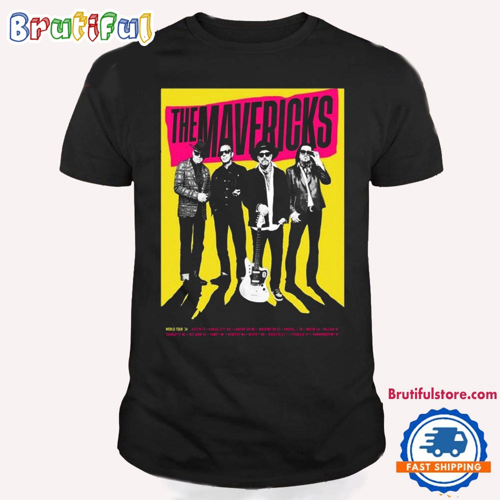 The Mavericks World Tour 2024 Music T Shirt