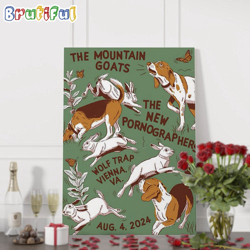 The Mountain Goats Wolf Trap Vienna VA August 4 2024 Wall Art Poster Canvas