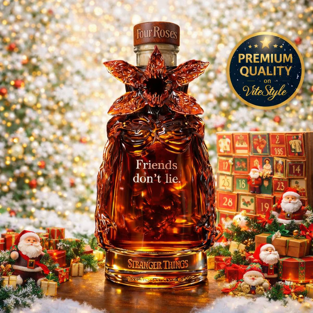 The Other Side Stranger Things Whisky Bottle