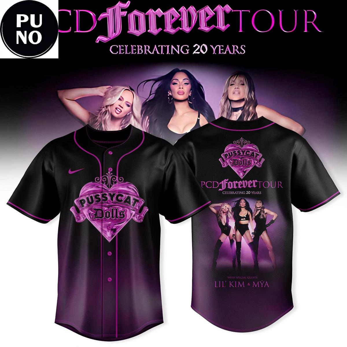 The Pussycat Dolls PCD Forever Tour 20 Years Anniversary Baseball Jersey