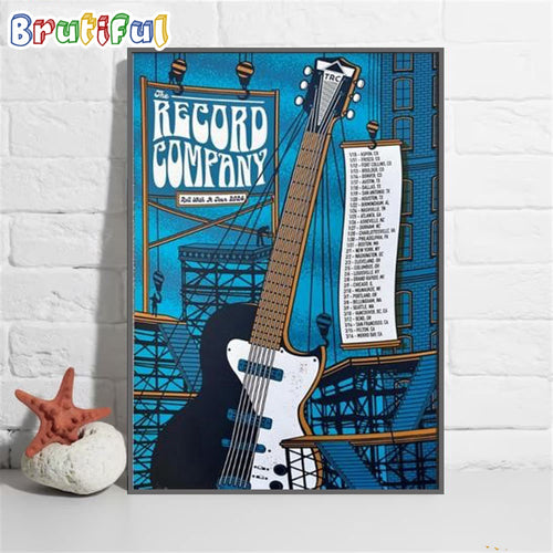 The Record Company Roll With Tour 2024 Wall Art Poster Canvas