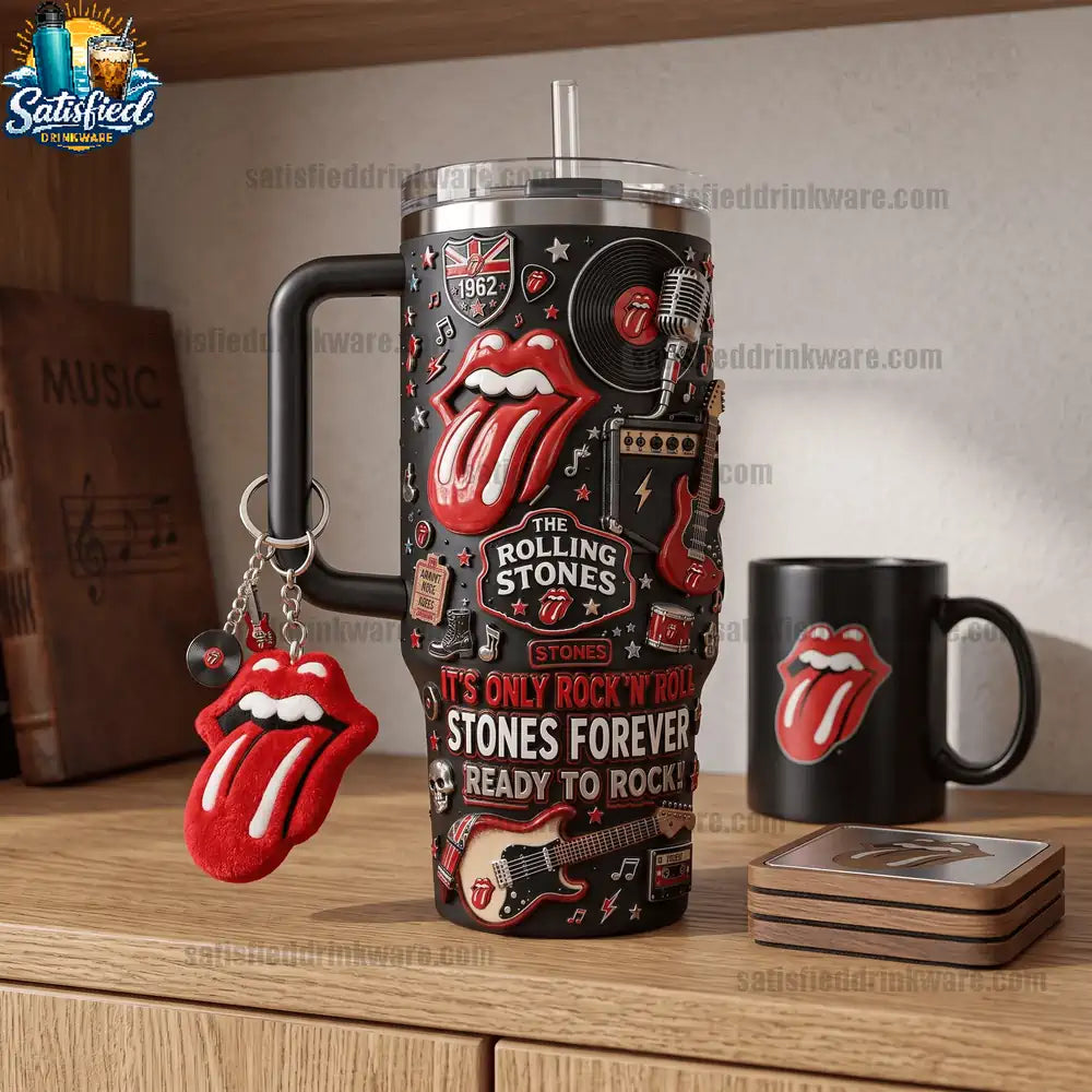 The Rolling Stones Its Only Rock N Roll Stones Forever Tumbler with Handle