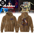 The Strokes Reality Awaits Tour 2026 Brown Dyed Hoodie T-Shirt
