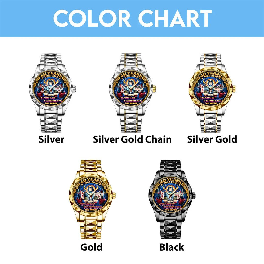 The Transformers: The Movie 40th Anniversary Alloy Luxury Quartz Watch – HOATT26899