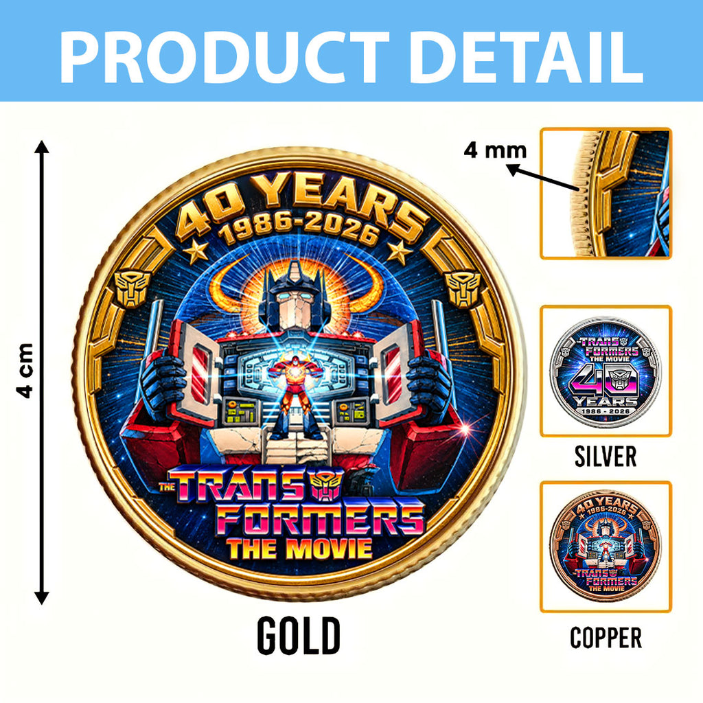 The Transformers: The Movie 40th Anniversary Commemorative Coin – HOATT26893