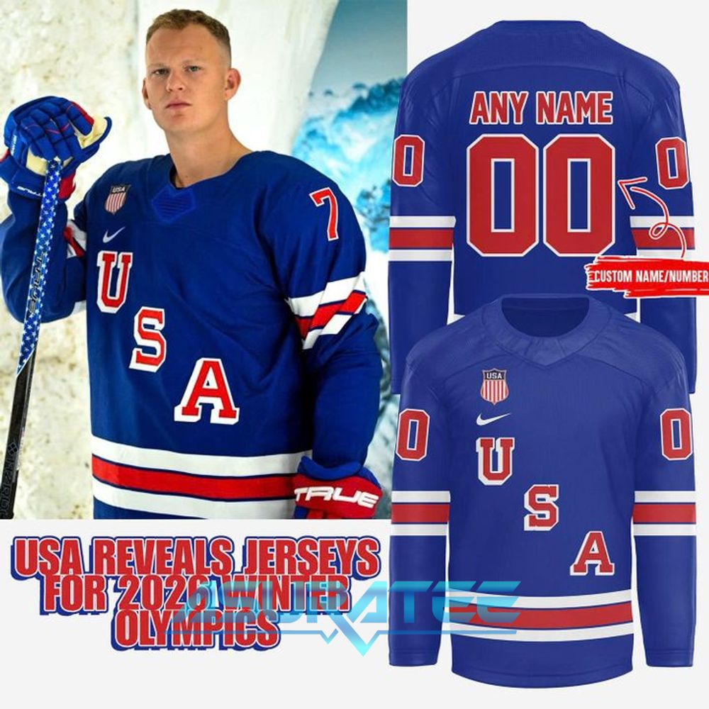 The USA Olympic Blue Hockey Jersey 2026