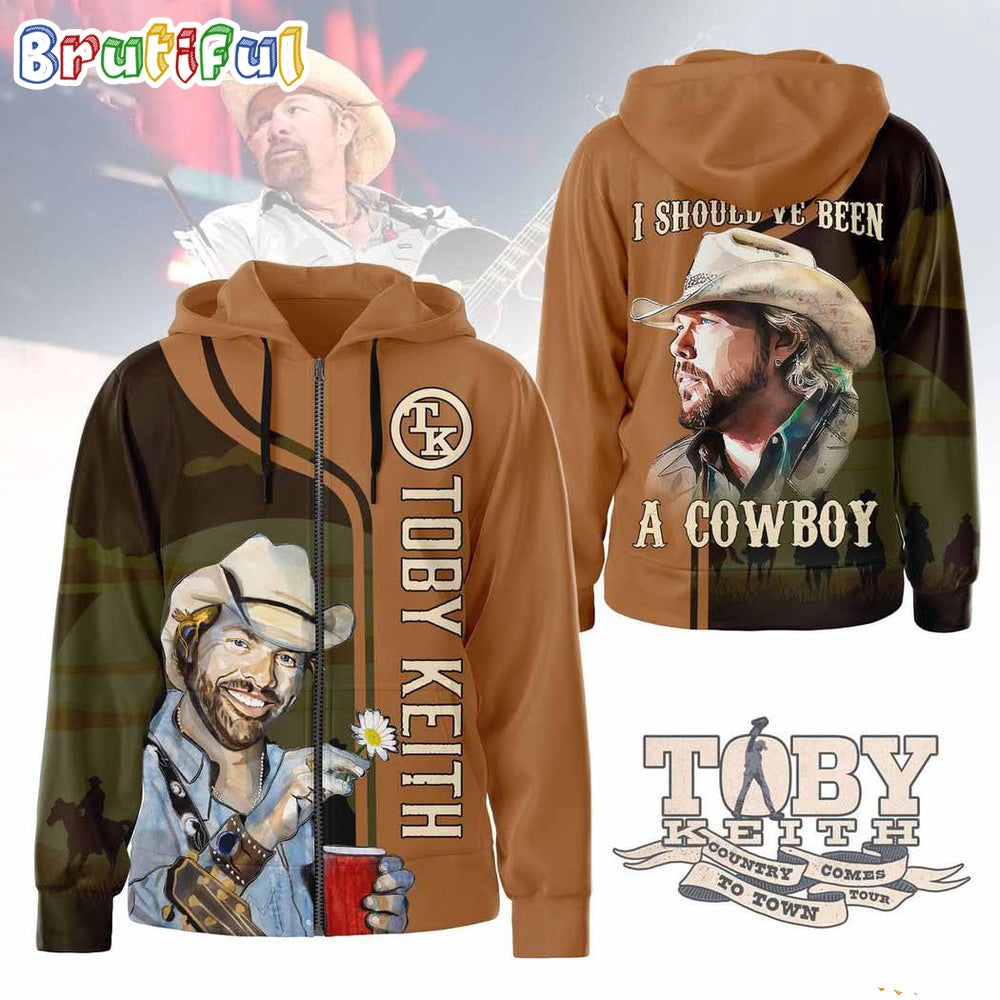 Toby Keith I Should’ve Been A Cowboy All Over Print Hoodie