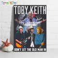 Toby Keith Inmemory Of February 2024 Poster Canvas, Don’t Let The Old Man In Canvas Art