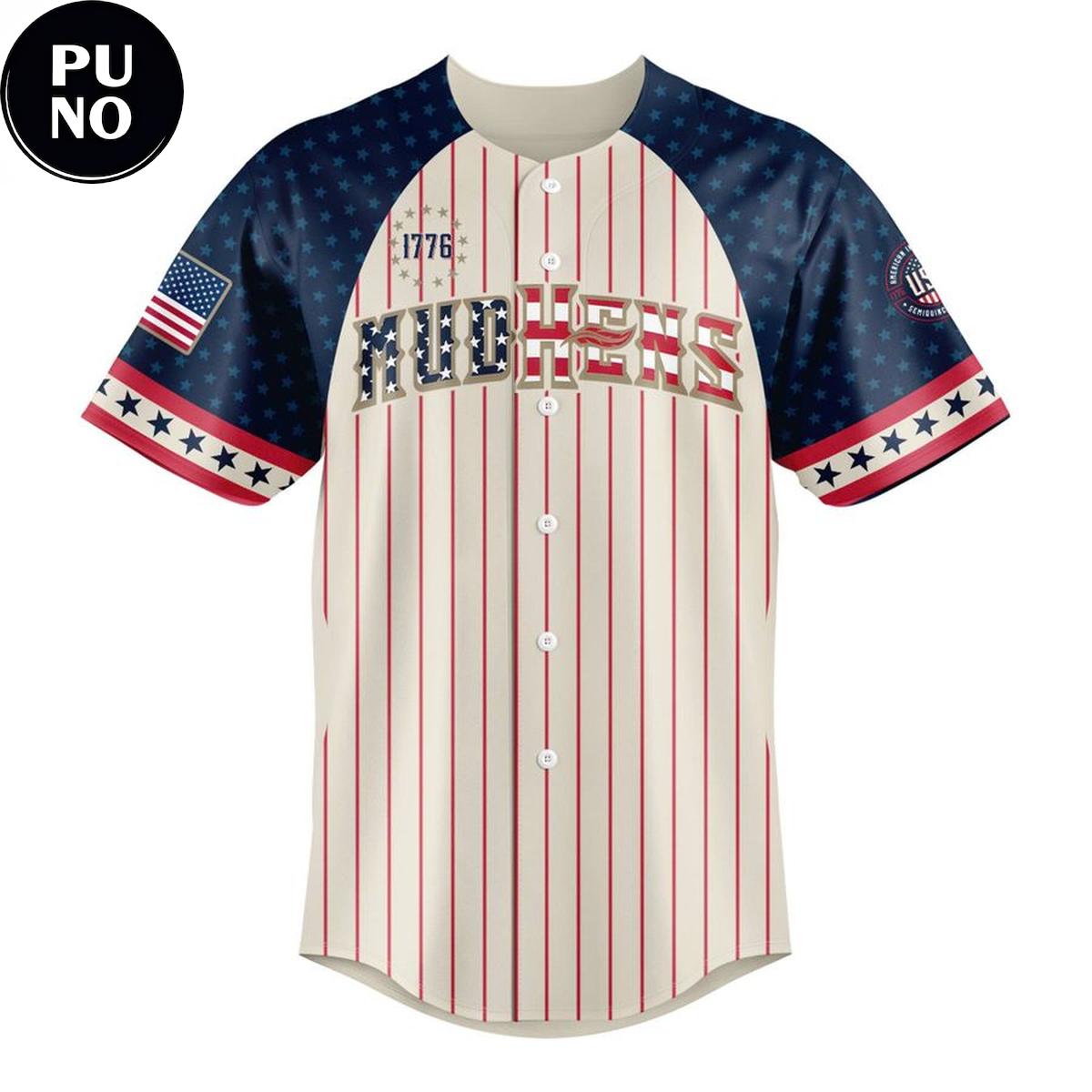 Toledo Mud Hens 2026 Patriotic Personalized Baseball Jersey