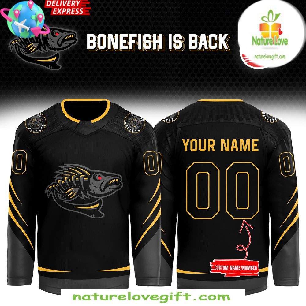 Toledo Walleye Bonefish Hockey Jersey Special Edition